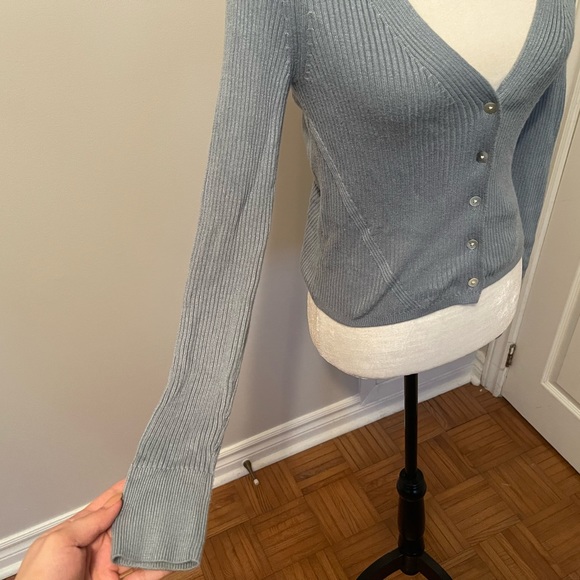 Greyish Blue Cardigan from Dynamite - Picture 2 of 5